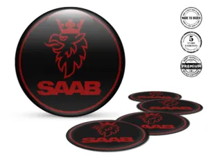 Saab Ruota Distintivo Stile Loghi Cupola Custom